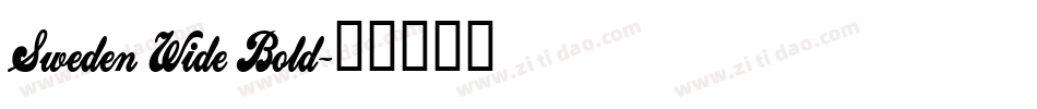 Sweden Wide Bold字体转换